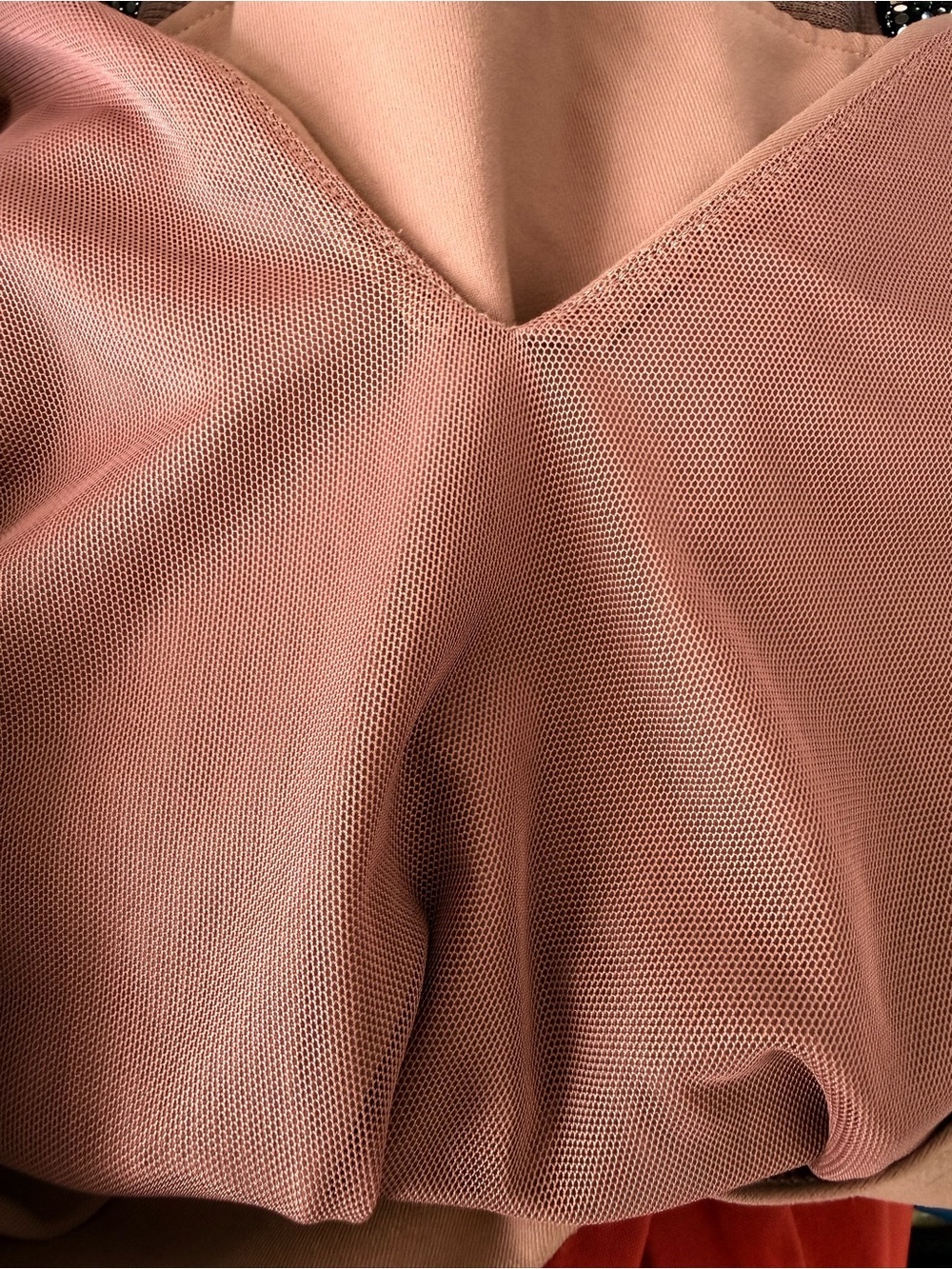 Free People bodysuit size L  old rose Brown V-Neck Bodysuit - Picture 6 of 7